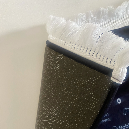 Tapis de prière rembourré avec phonétique étape par étape pour la Salat